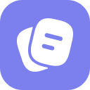Kradoz app icon: the white Kradoz card mark on a purple rounded square