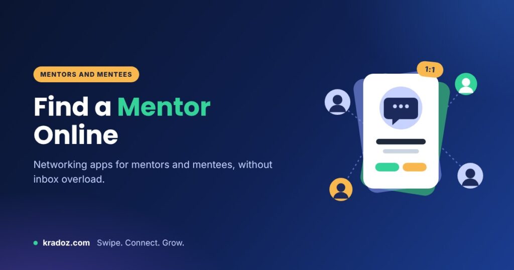 Networking app for mentors and mentees: find a mentor online with Kradoz